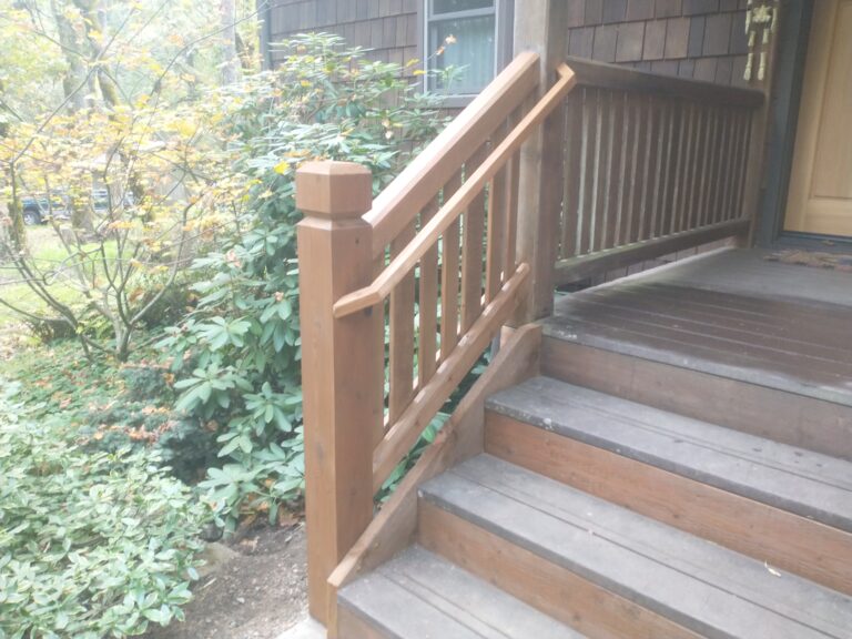 Porch-railing-stained