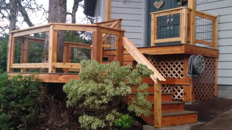 Entryway deck build