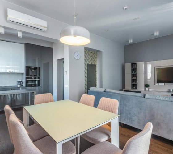 mini split unit dining room